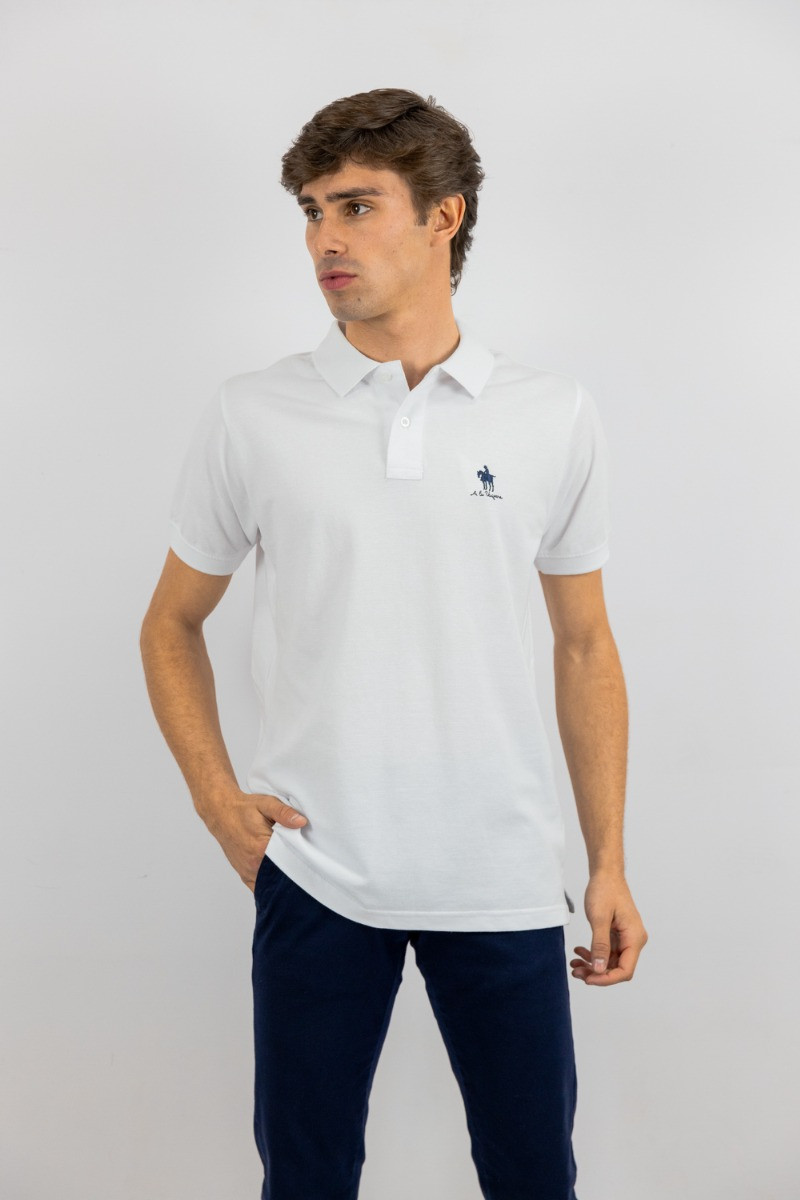 POLO LOGO CABALLO BLANCO