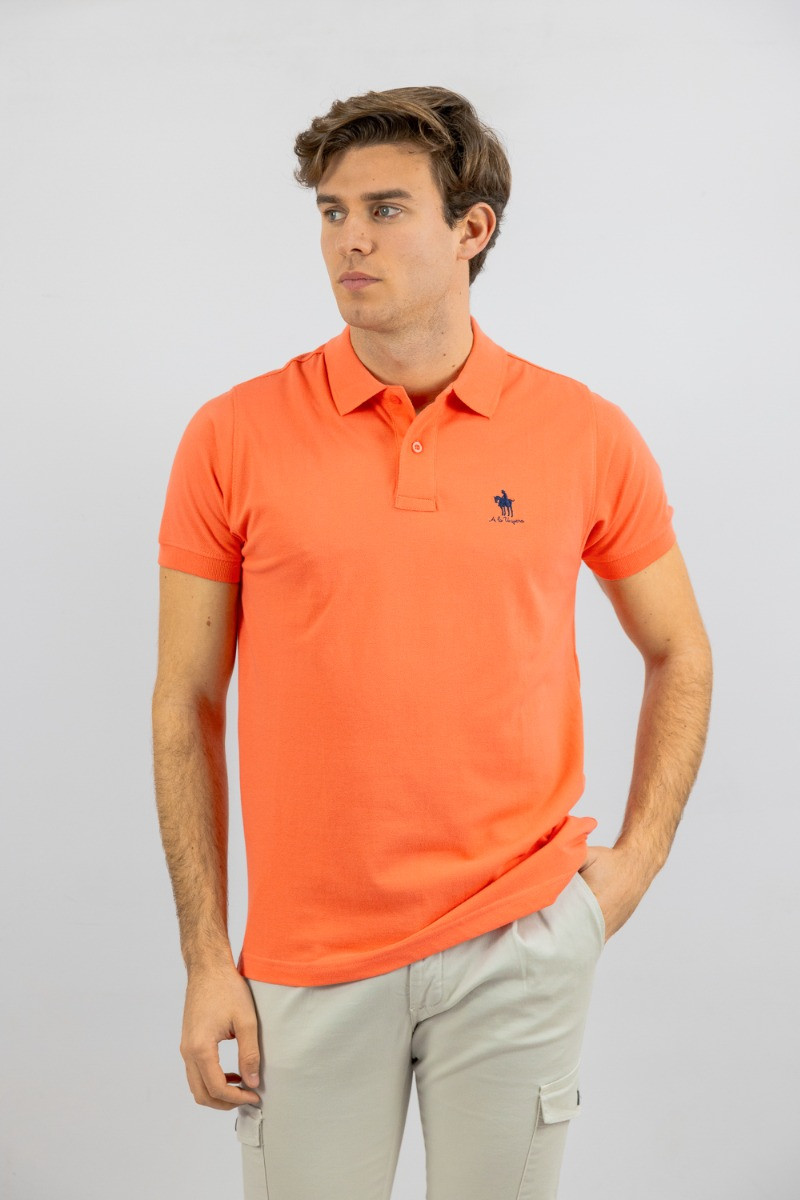 POLO LOGO CABALLO CORAL