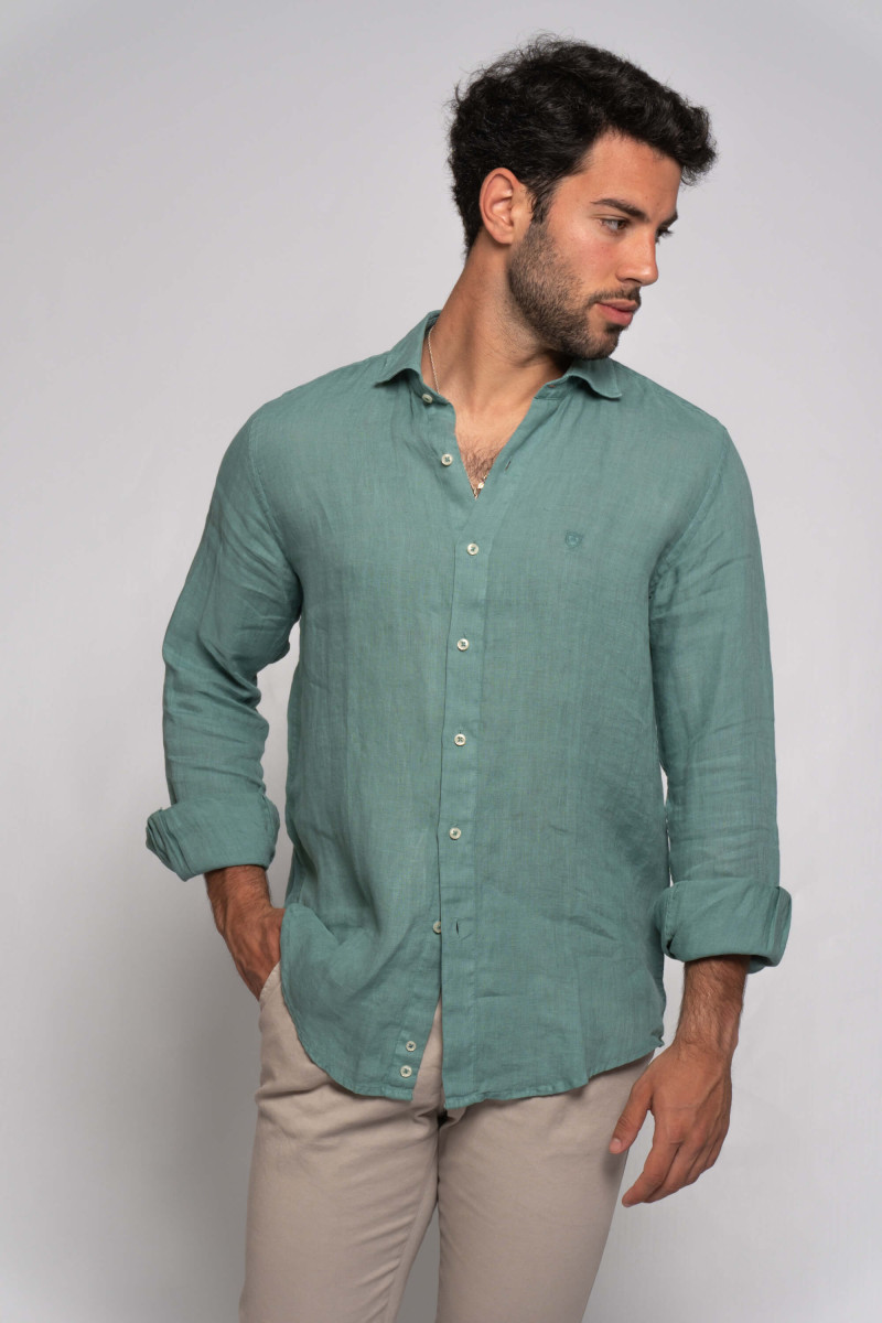 CAMISA LINO VERDE