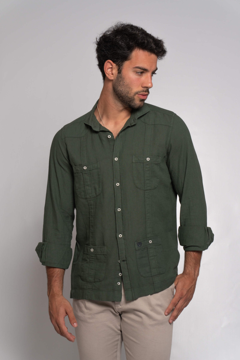 GUAYABERA KAKI