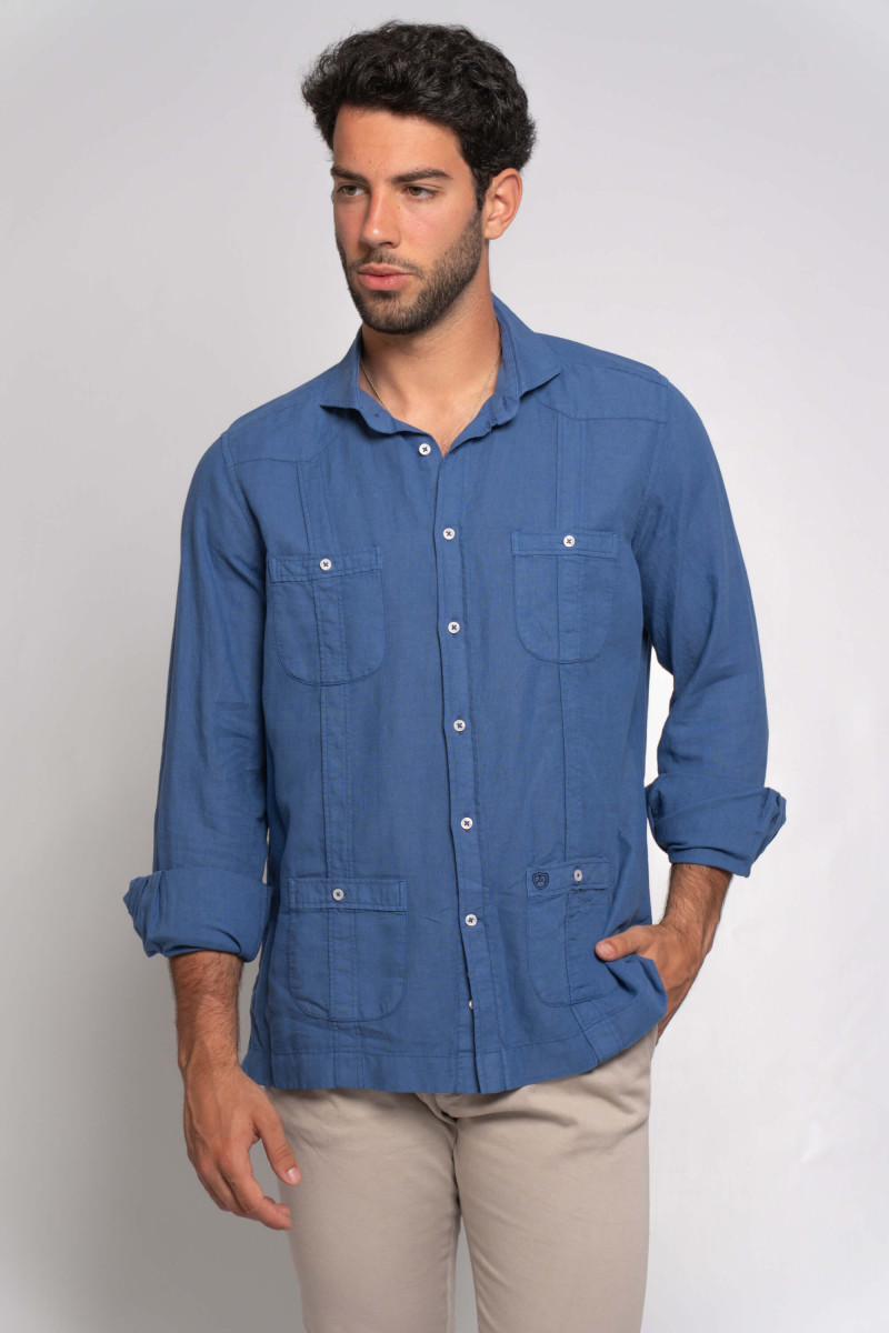 GUAYABERA AZUL