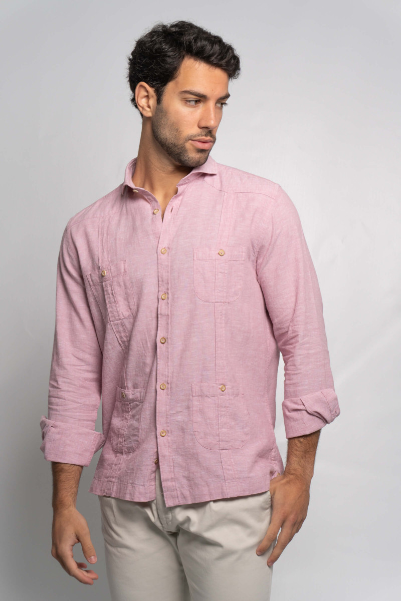 CAMISA GUAYABERA BUGANVILLA