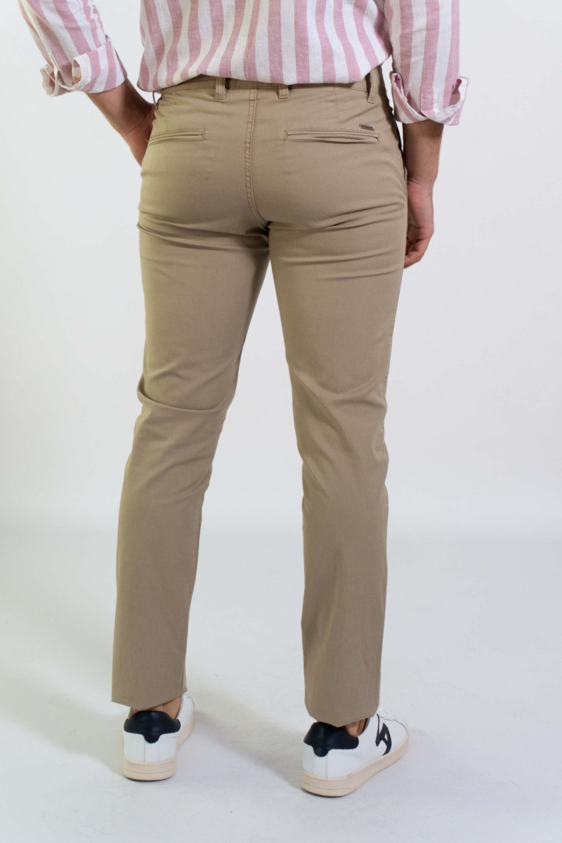 CHINO SKINNY ESTRUCTURA BEIG